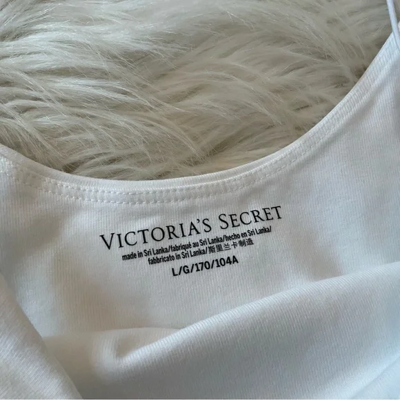 Victoria’s Secret Cotton Tank Top - NWT - Size Large - White - Picture 6 of 9